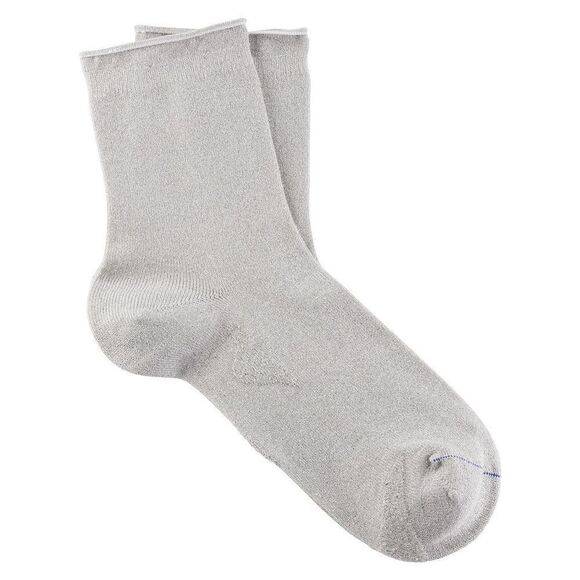 Birkenstock Cotton Sole Bling Light Gray Socks - Picture 1 of 4
